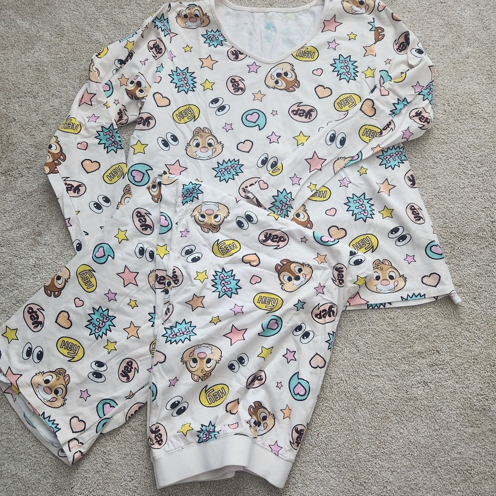 Disney Chip And Dale Pajama Set